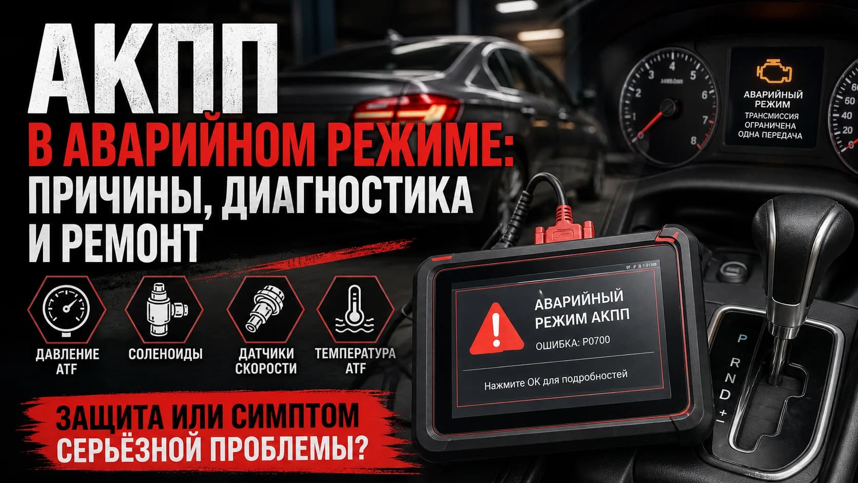 АКПП в аварийном режиме: причины, диагностика и ремонт