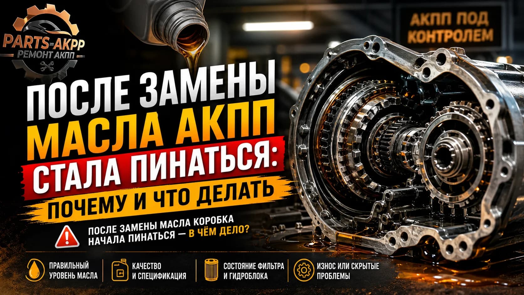 После замены масла АКПП стала пинаться: почему и что делать