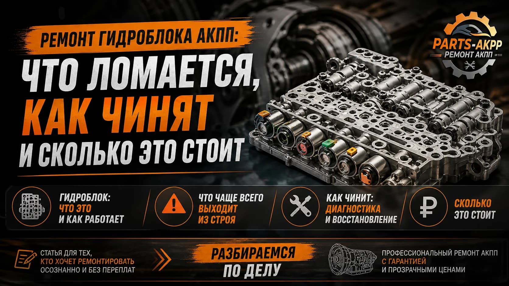 Ремонт гидроблока АКПП: что ломается, как чинят и сколько это стоит