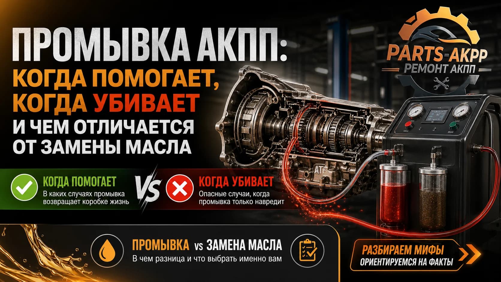 Промывка АКПП: когда помогает, когда убивает коробку и чем отличается от замены масла