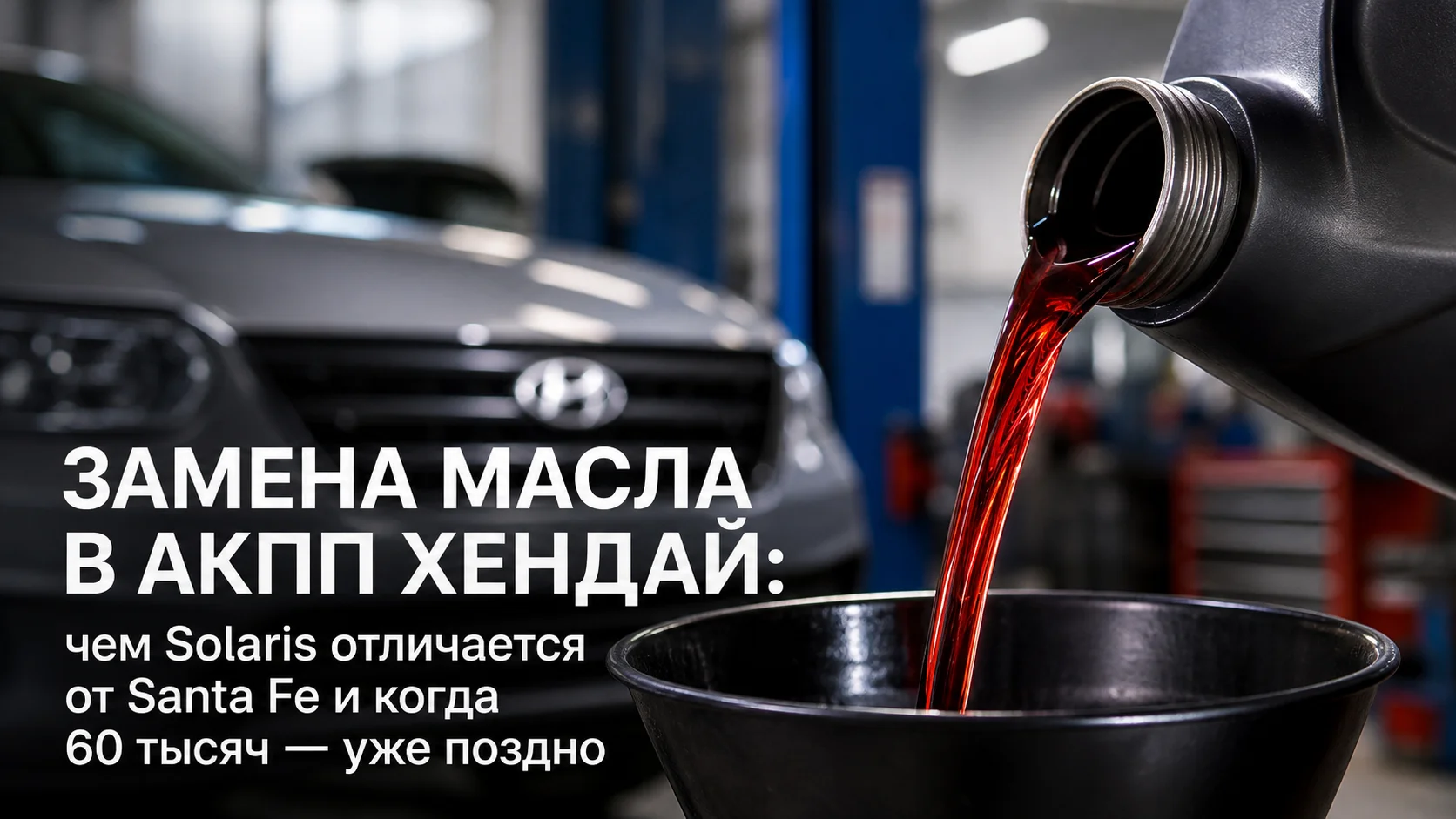 Замена масла в АКПП Хендай: чем Solaris отличается от Santa Fe и когда 60 тысяч — уже поздно