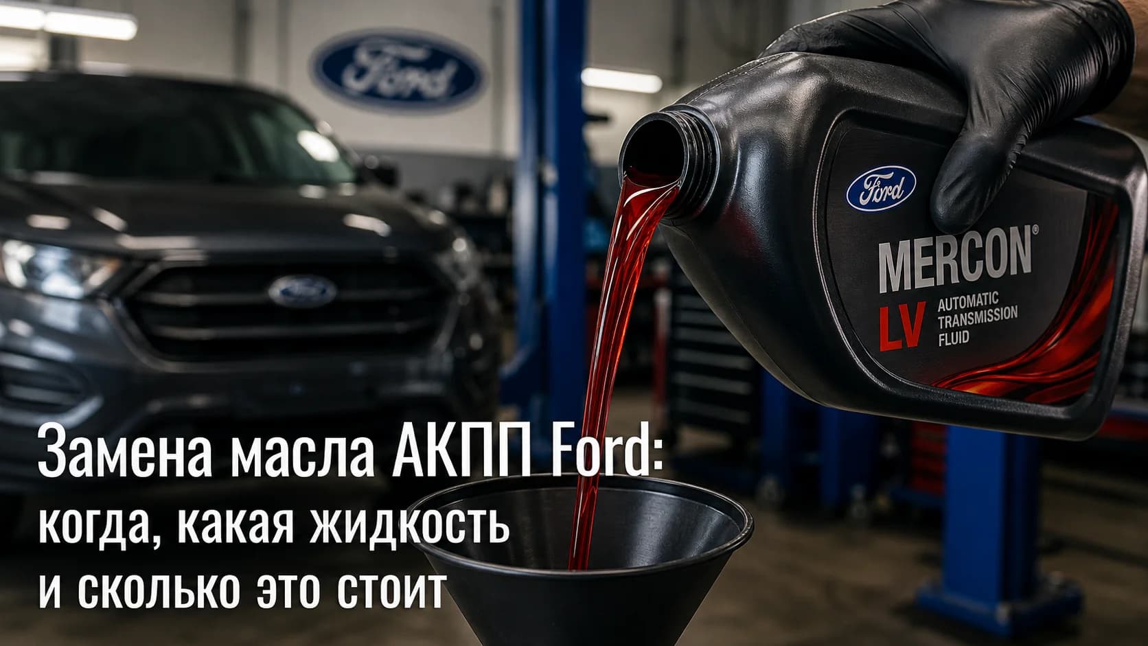 Замена масла АКПП Ford: когда, какая жидкость и сколько это стоит