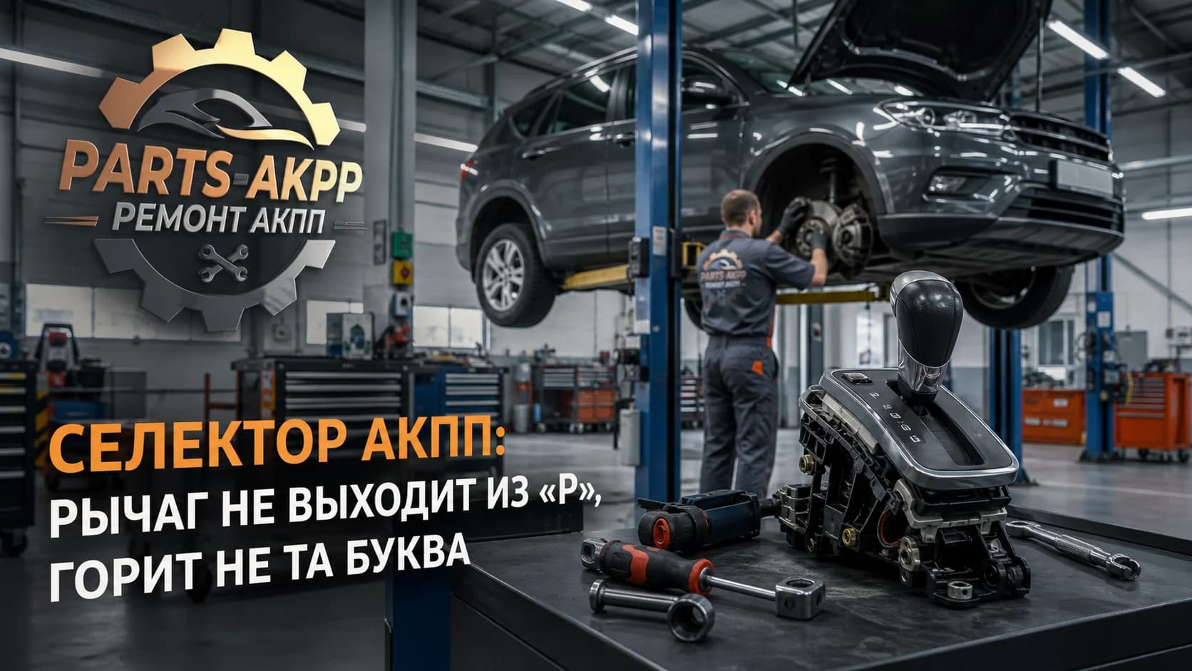 Селектор АКПП: рычаг не выходит из «P», горит не та буква